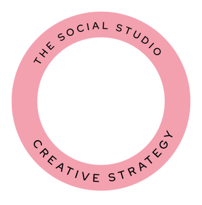 Pink Circle Icon with Text