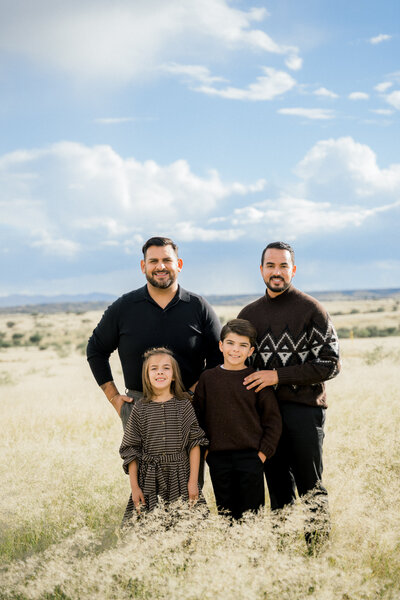 family portrait by an inclusive Tucson family photographer