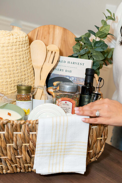 Curated Gift Box For New Homeowners with Cookbook, Kitchen utensils, seasonings and more
