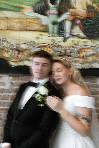 Romantic blurry creative wedding photo at Hotel Haya by Janel Herranz Photography
