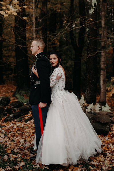 Michele + Tyler Military Wedding Portraits