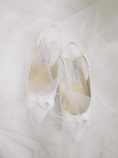 Jimmy Choo bridal shoes photographed by Charlottesville Virginia Wedding Photographer Amanda Adams
