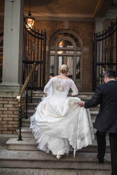 Bride and Groom enter Capital City Club Wedding