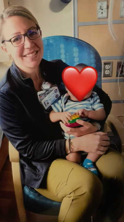 catie with patient