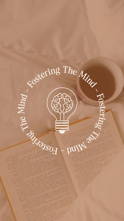 therapist circle logo of neutral colors