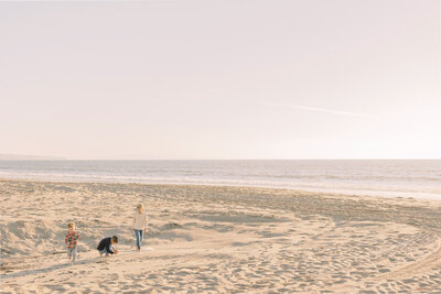 quiet morning on the beach