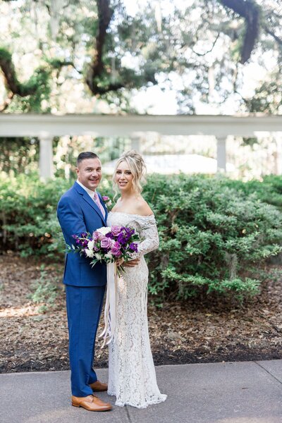 Katie + Martin's elopement at Forsyth Park