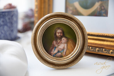 Mini painting christmas gift catholic