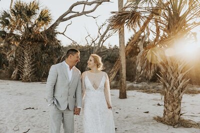 Tybee Island beach elopement