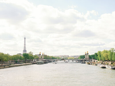 Landscape View in Paris, Eiffel Tower