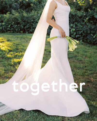 Modern and chic wedding in San Francisco with Loewe Prada Anne Badge and more fashion details
