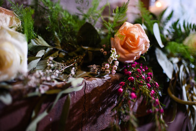 wedding floral by Leaf + Petal at Race and Religious Nola wedding