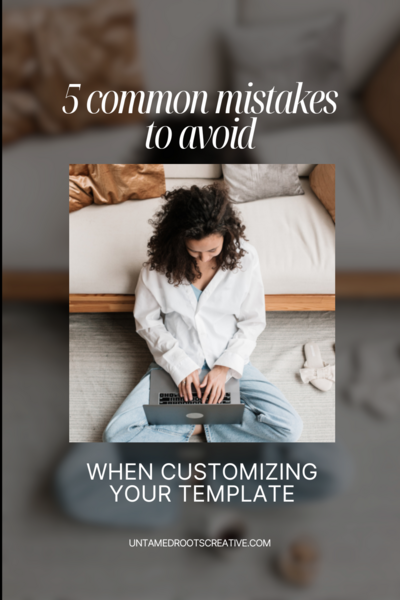 Dive into common mistakes to avoid when customizing your website template.