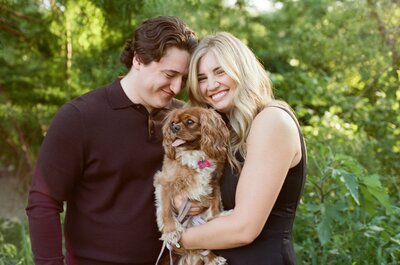 Lighting comes in window during couples photoshoot