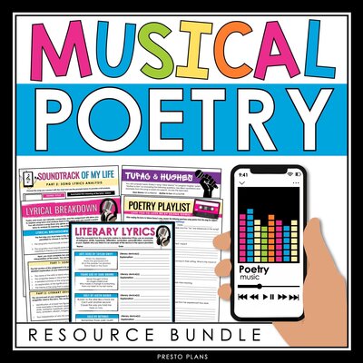 1 Song Lyrics Poetry Music Bundle