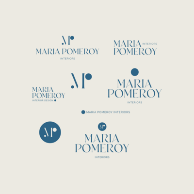 Maria Pomeroy Interiors brand design and website design