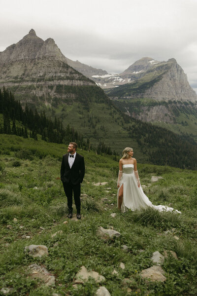 glacier national park montana elopement