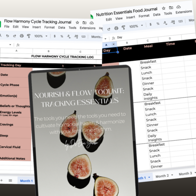 menstrual cycle syncing guide and nutritional essentials nutrition guide journals and tracking sheets by dr. eva yacobi 