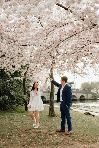Tidal Basin Engagement Photography Videography Washington DC