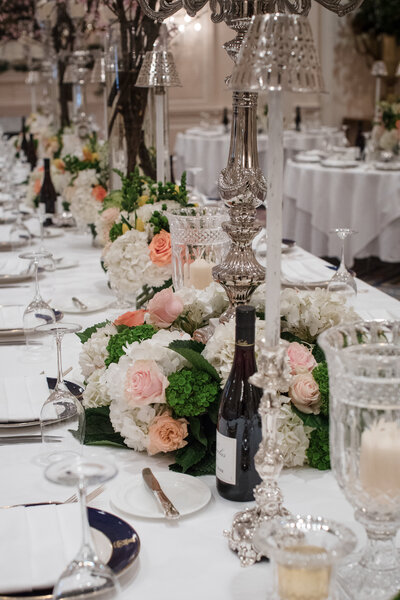 Tablescape at Capital City Club Downtown Wedding
