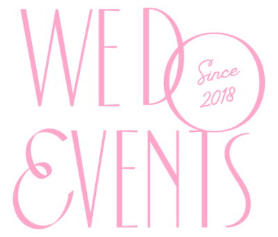 We Do Events secondary logo pink