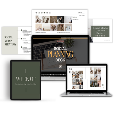 Social Planning Deck preview for strategic content creation and scheduling