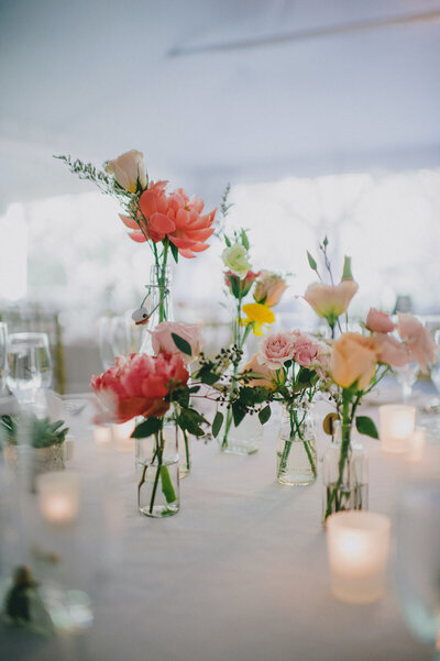MD-Wedding-florist-Sweet-Blossoms-bottle-centerpiece-This-Rad-Love