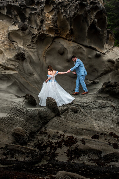 coos bay elopement southern oregon coast