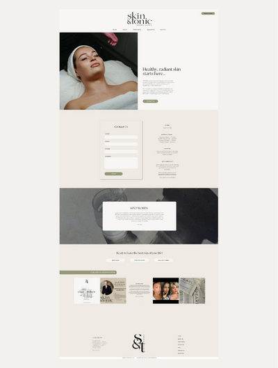 Affordable Website Design for a small business in the beauty industry based in Warrnambool by website designer Coja Creative.