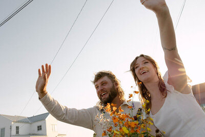 Couple smiling at orlando wedding photographer Marissa Nicole