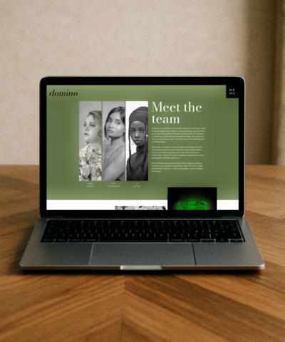 domino mock up homepage
