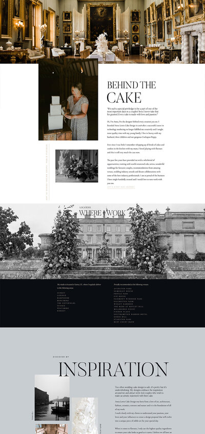 Anna about - Garden of Muses Showit Website Template