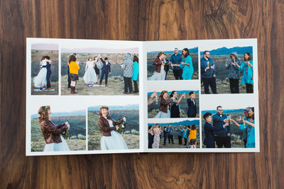 Small outdoor ceremony for a Breckenridge Colorado destination wedding