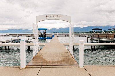Flathead Lake dock at Kwataqnuk Resort and Casino, Polson, MT