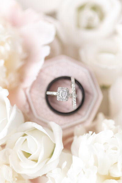 photo of wedding rings by Courtney Rudicel, a wedding photographer in Indiana