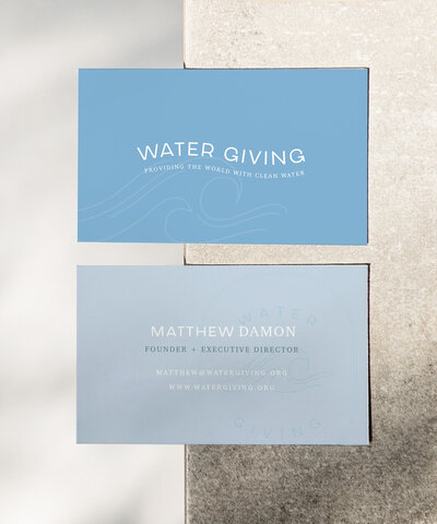 Water Giving | Semi-Custom Brands for the Social Entrepreneur | Studio Humankind
