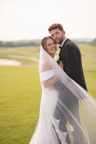 Emotional bride and groom during wedding ceremony, filmed by Christian videographer in Indianapolis