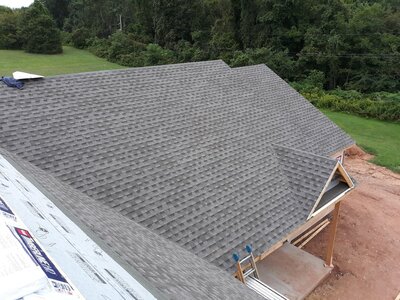 new roof, slate gray