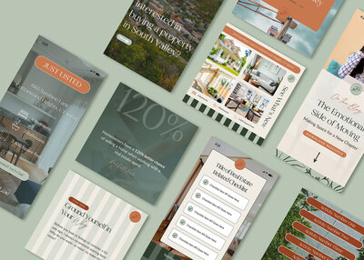 Nurture Lane Realty Branding used on Social Media Templates