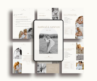 Neutrale brochure template voor fotografen
