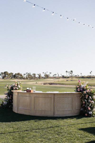 Floral installation for McCormick Ranch event and design by Snapdragon Bloom Bar