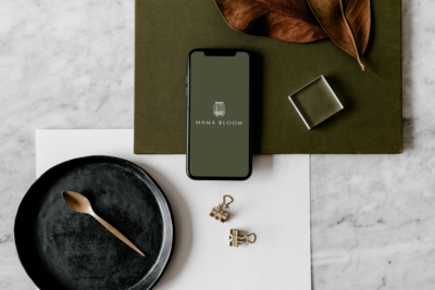 Mama Bloom florist brand design and website design