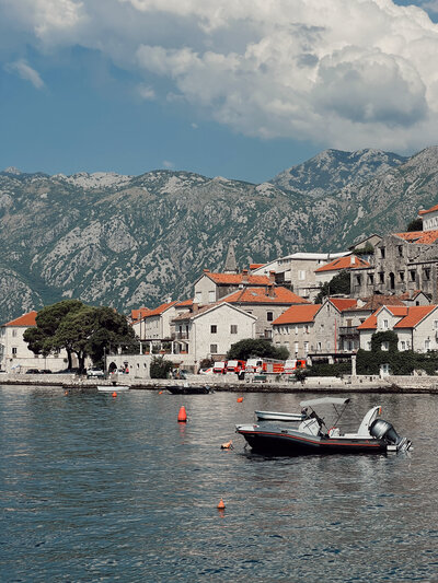 The bay in perast montenegro