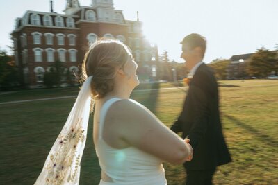 bride and groom captured by vermont wedding photographer elsie goodman
