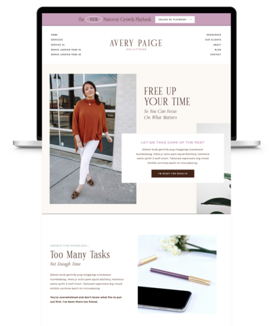 Create your own Showit website with an affordable template