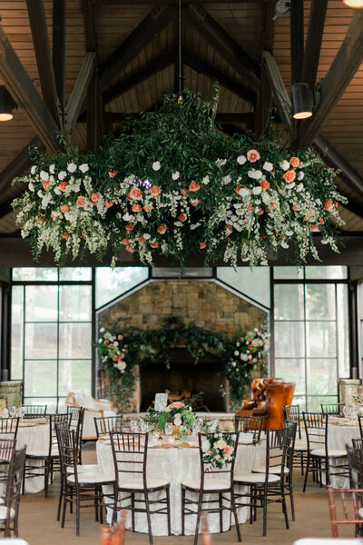 floral centerpiece at wedding in Auburn AL