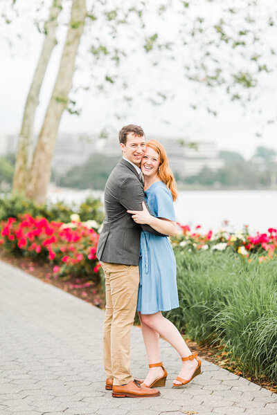 springtime engagement