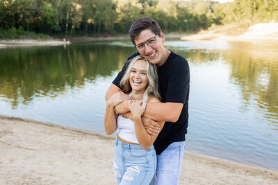 Engagement photos captured by Style & Grace Photography in St. Louis, MO and surrounding areas, showcasing romantic moments and unique love stories.
