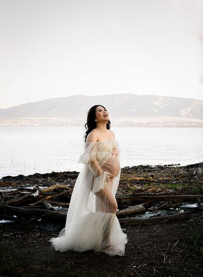 Salt Lake City maternity session in studio