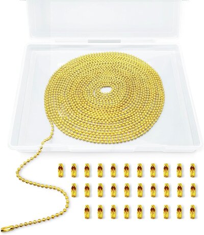 Ball Chain Necklace - A handy tool for keeping name tags, small items, or key accessories close at hand. (Category: General Supplies)